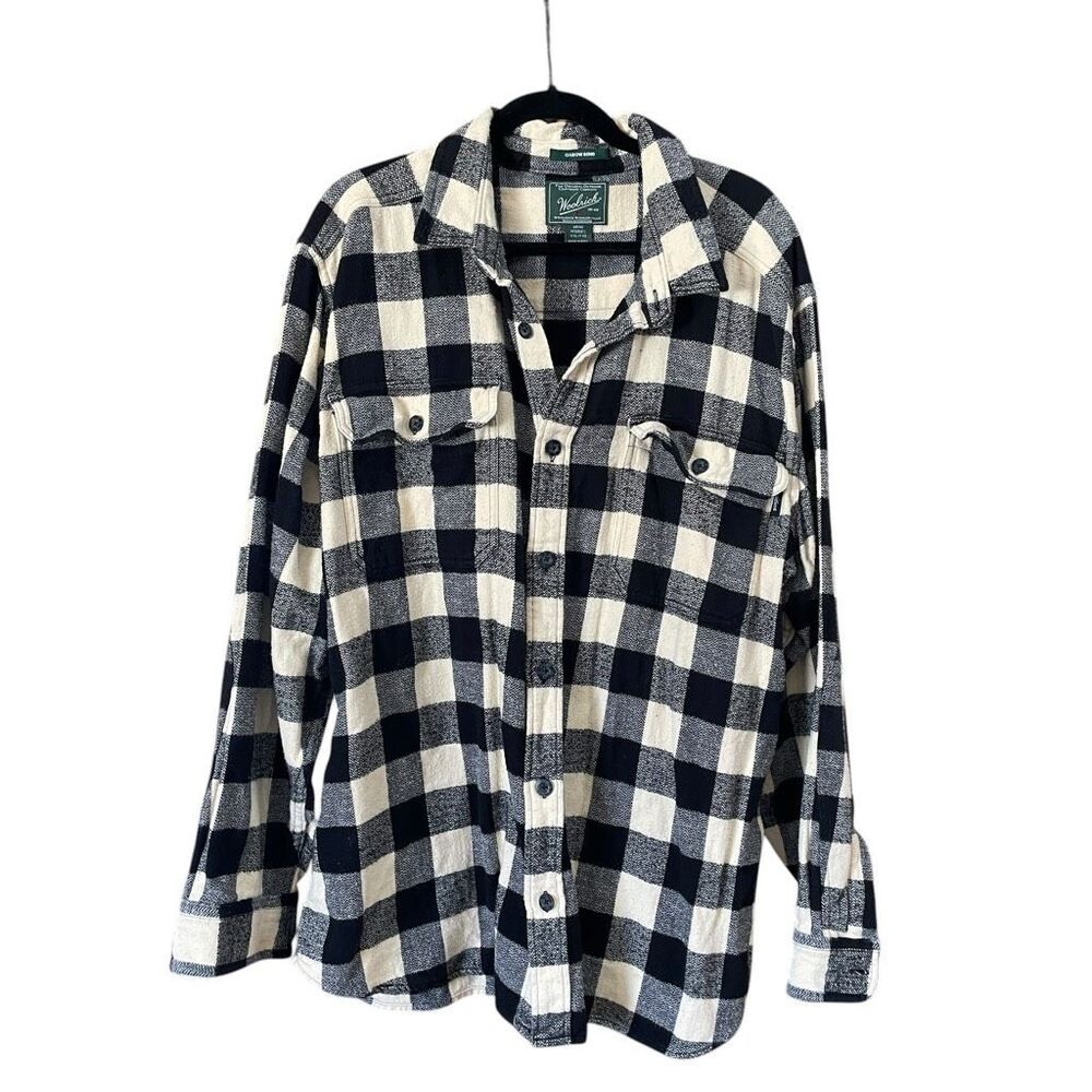 Woolrich Lumberjack Check Plaid Cotton Flannel